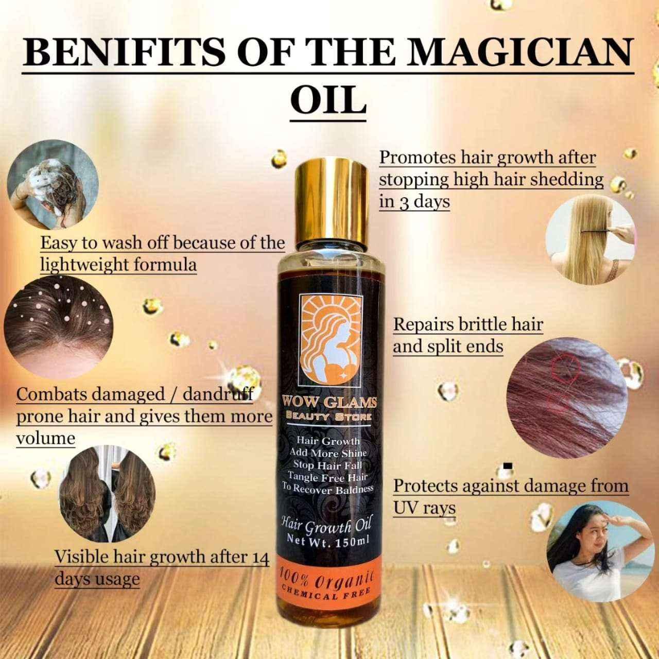 Hair Food Oil | 16 Oils Blend Hair Growth Oil - Wow Glams