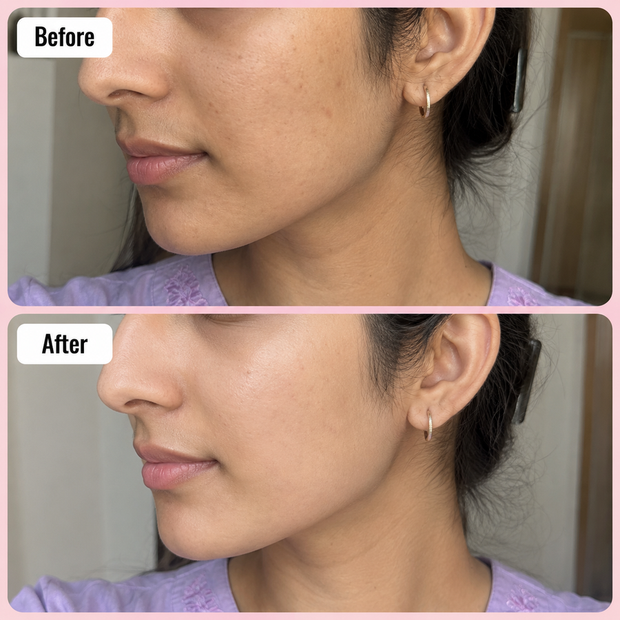 LURE Brightening Face Wash results