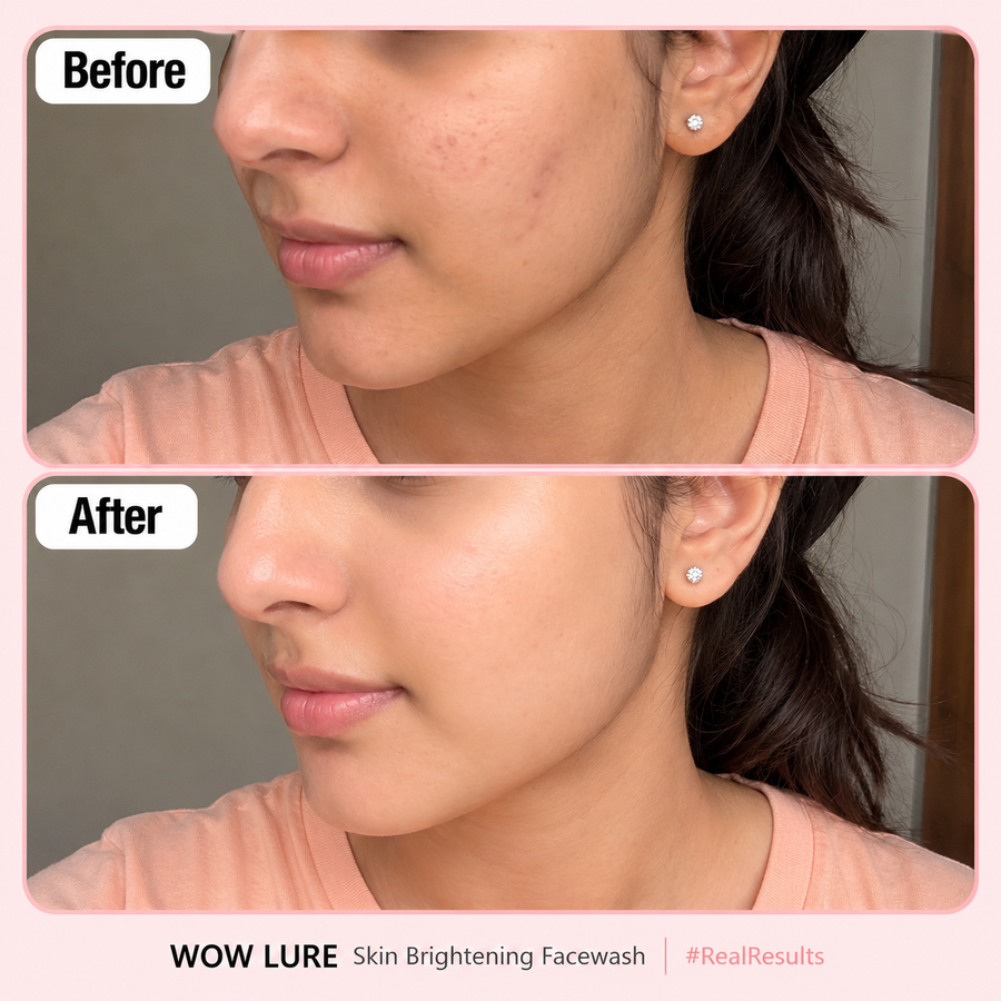LURE Brightening Face Wash results