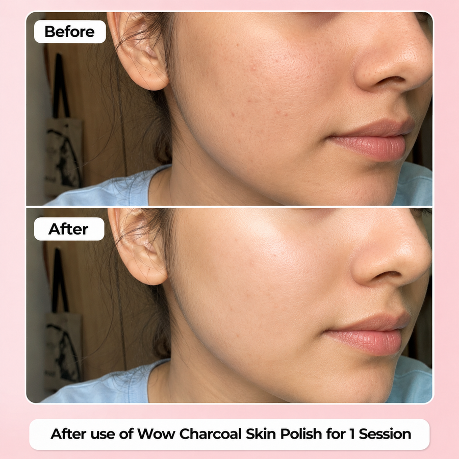Charcoal Skin Polish | Skin Polishing results