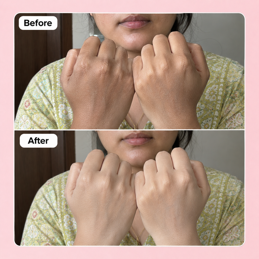 Hand & Foot Brightening Cream results
