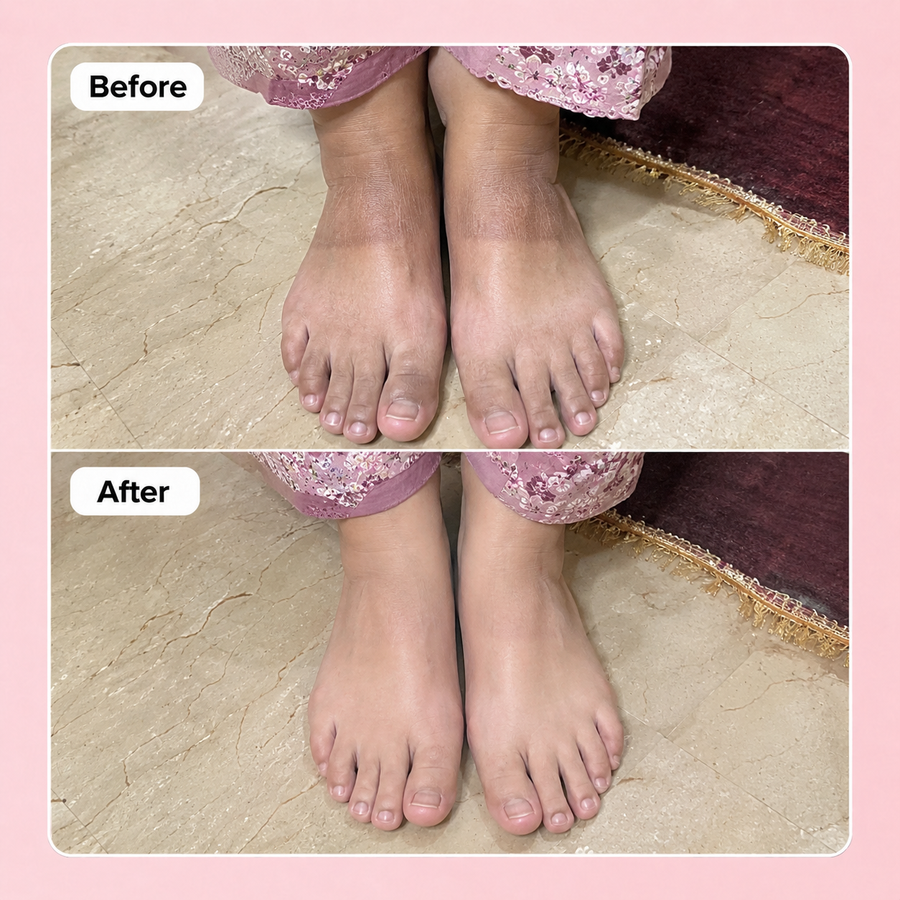 Hand and Foot Brightening Scrub results
