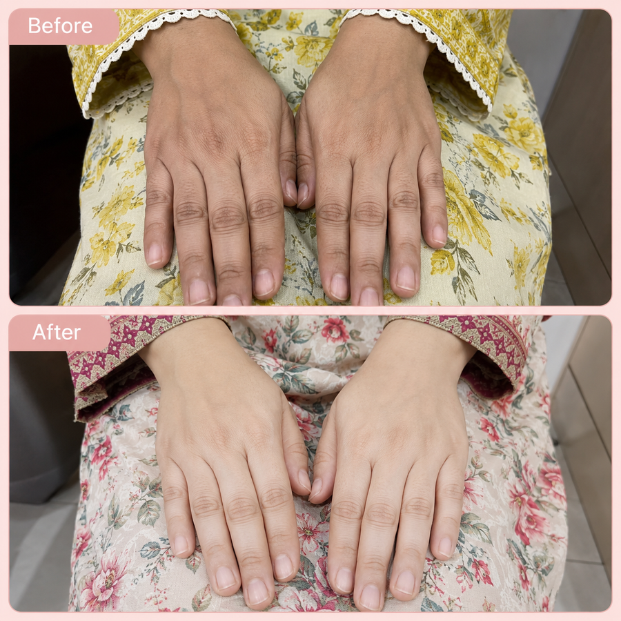Hand and Foot Brightening Scrub results