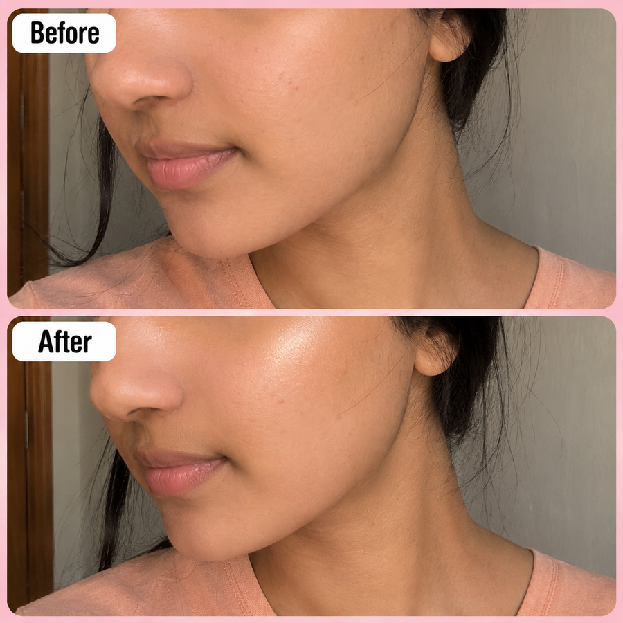 Bronze Shade Highlighter Makeup results