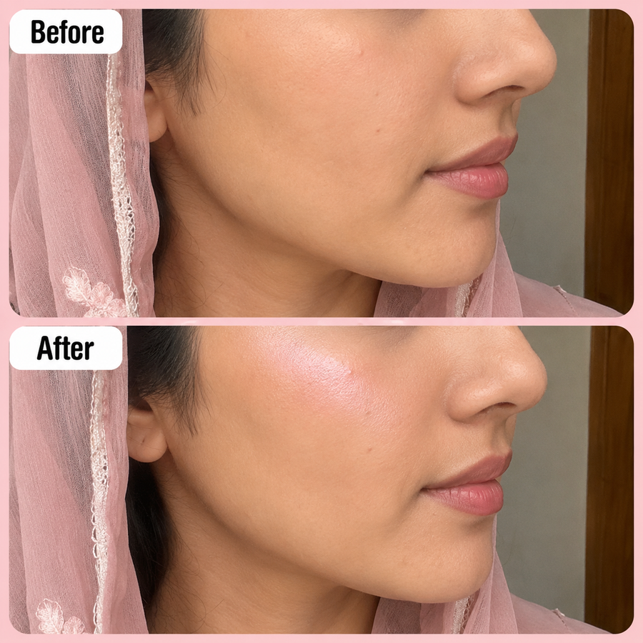 Lightening Shade Highlighter Makeup results