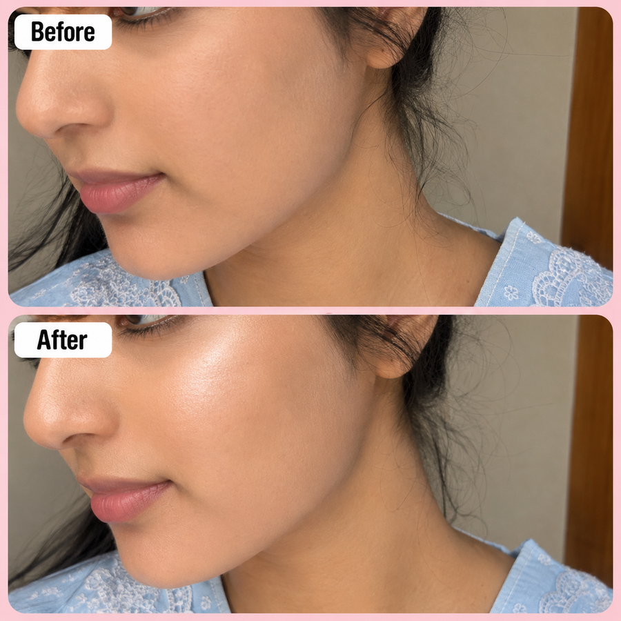 Pearl Shade Highlighter Makeup results