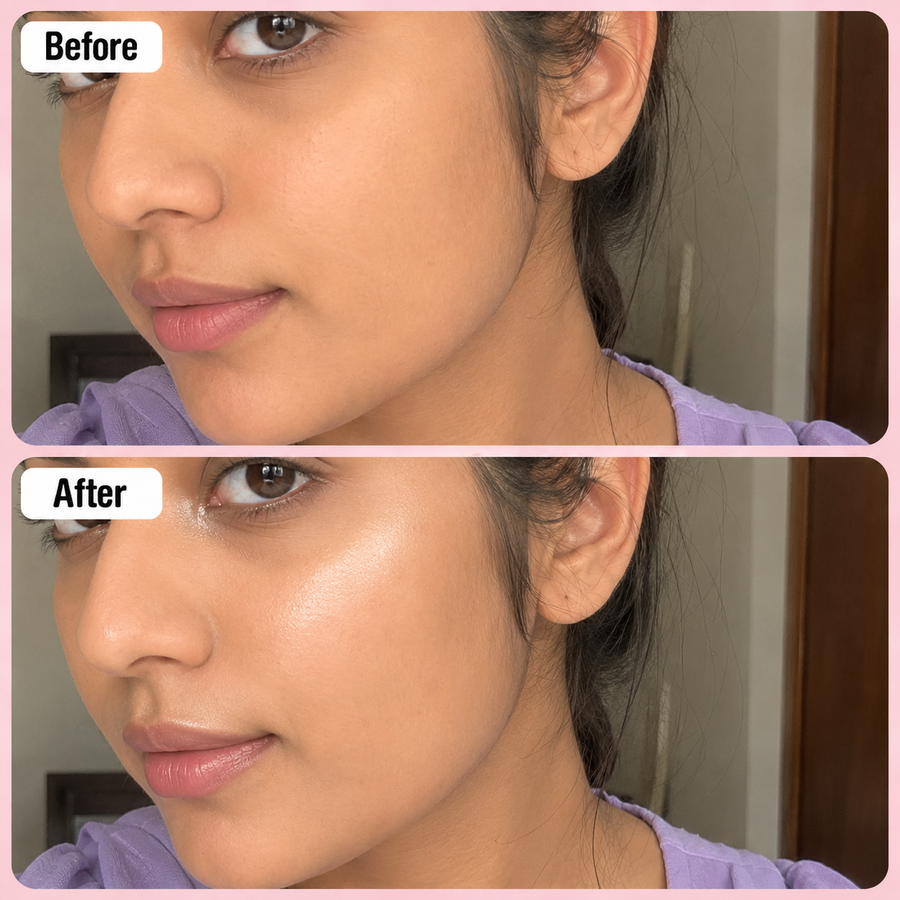 Pearl Shade Highlighter Makeup results