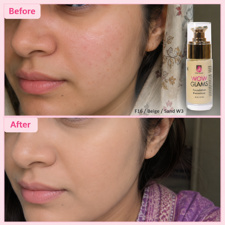 WOWLOOK Foundation - W3 F16 Shade Foundation | Beige - Sand results