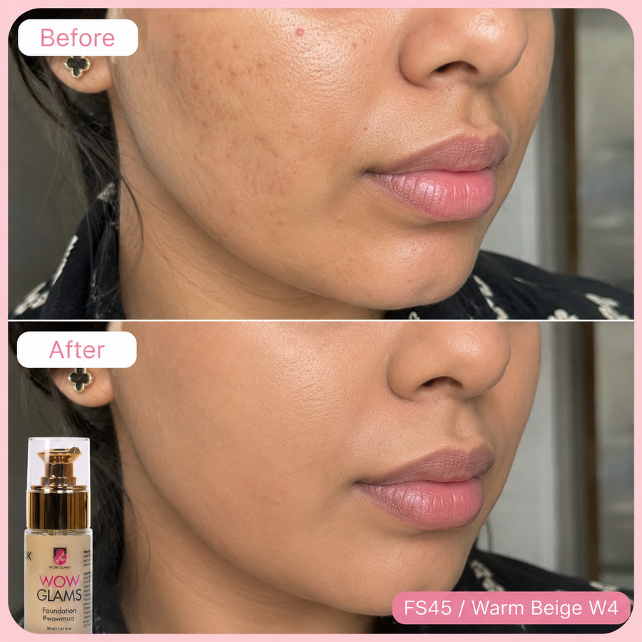 WOWLOOK Foundation - W4 NB FS45 Shade Foundation | Warm Beige results