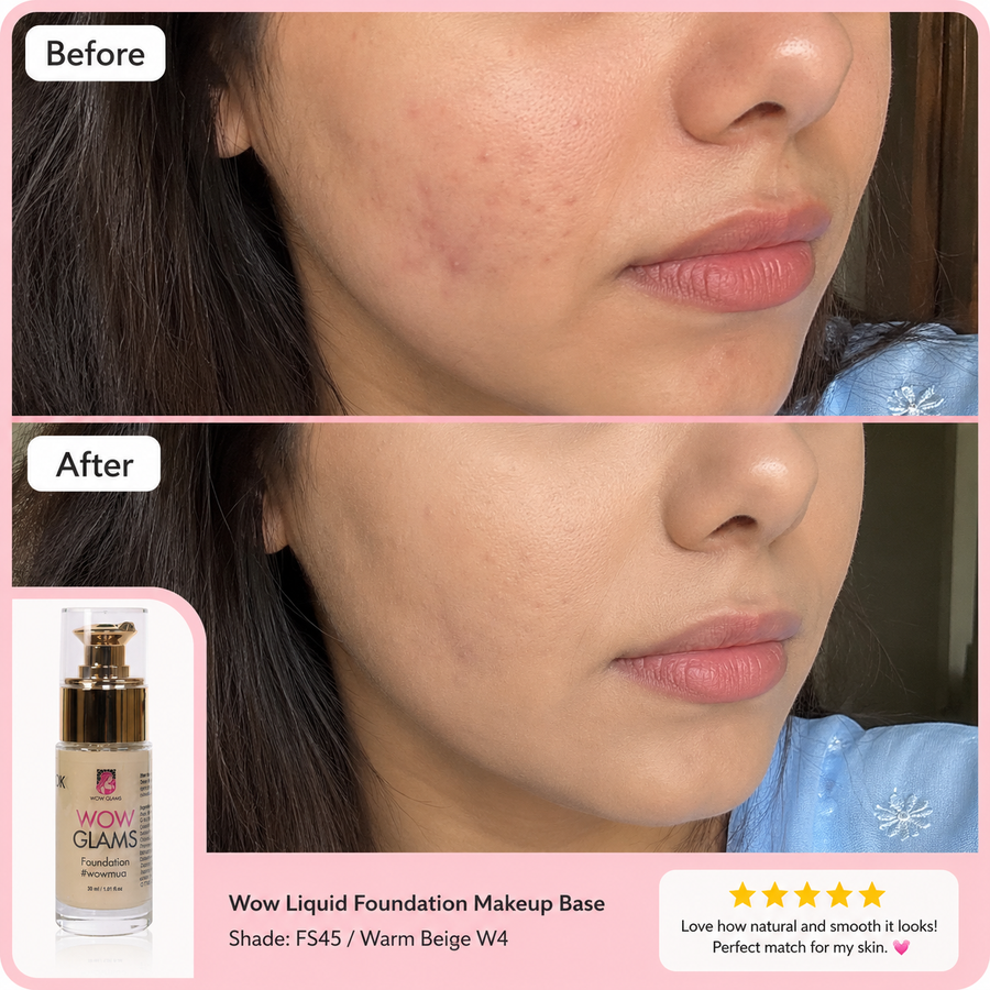 WOWLOOK Foundation - W4 NB FS45 Shade Foundation | Warm Beige results