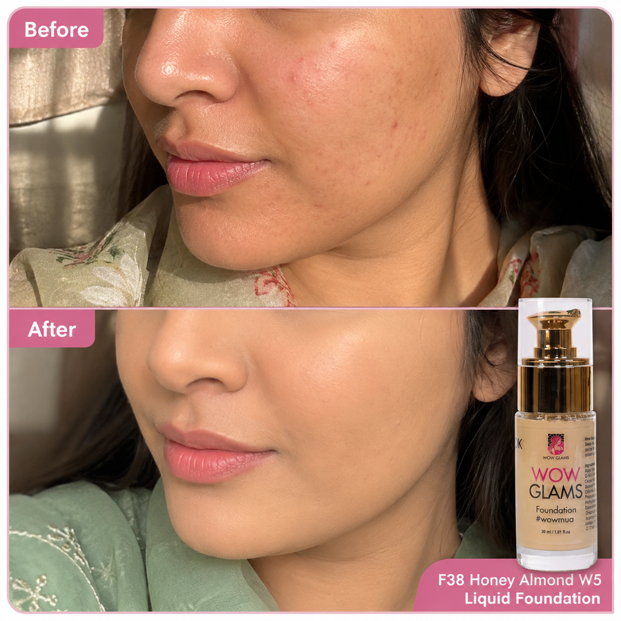 WOWLOOK Foundation - W5 NB2 FS38 Shade Foundation | Golden Honey - Almond results