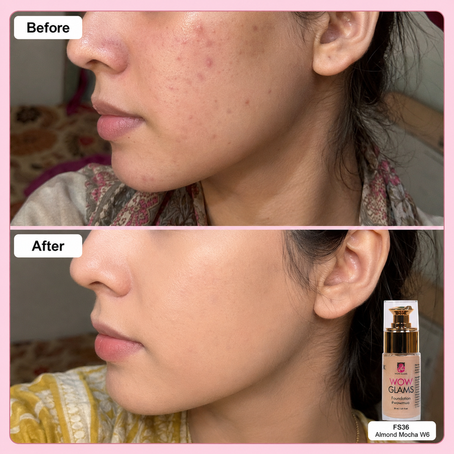 WOWLOOK Foundation - W6 NB4 FS36 Shade Foundation | Almond - Mocha results