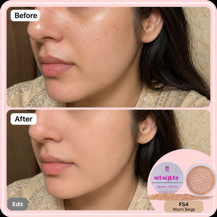 WOWLOOK Translucent Loose Powder | Makeup Setting Powder results