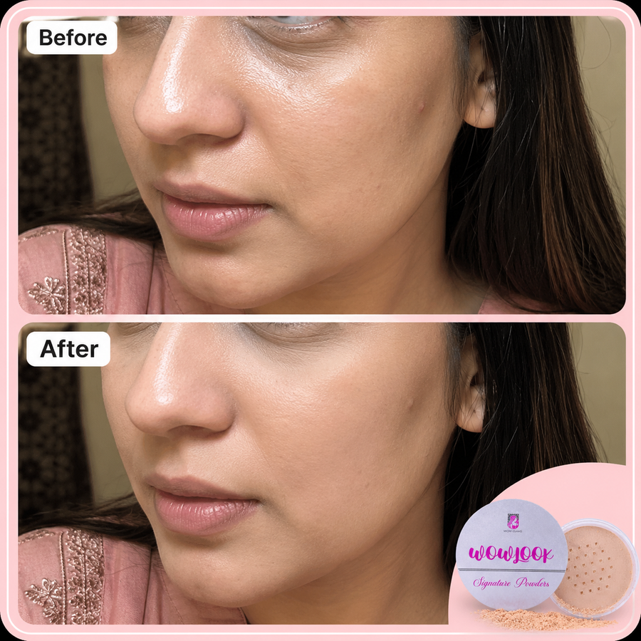 WOWLOOK Translucent Loose Powder | Makeup Setting Powder results