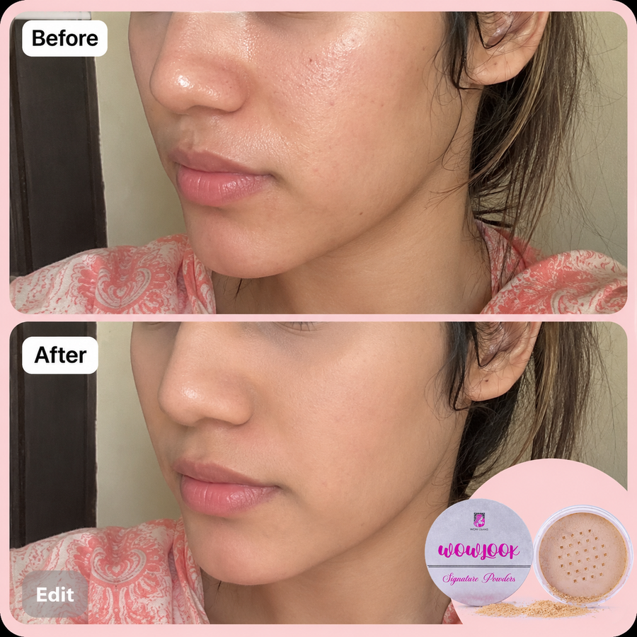 WOWLOOK Translucent Loose Powder | Makeup Setting Powder results