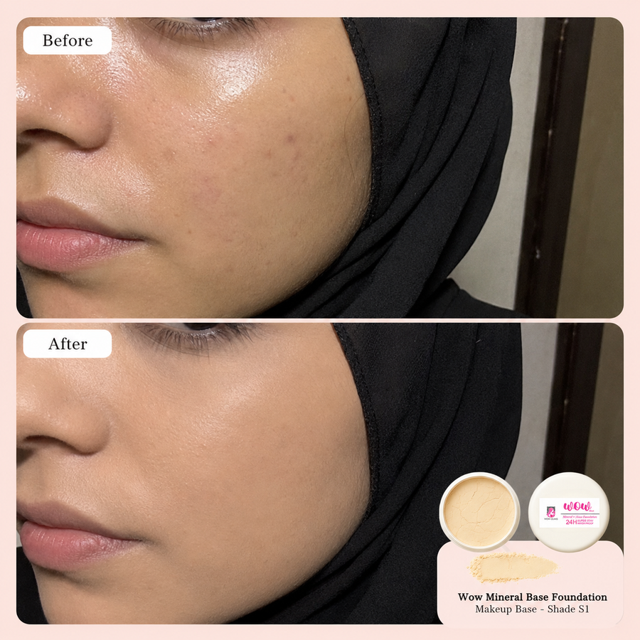 Wow S1 45 Shade Powder Foundation – Mineral Base Makeup results
