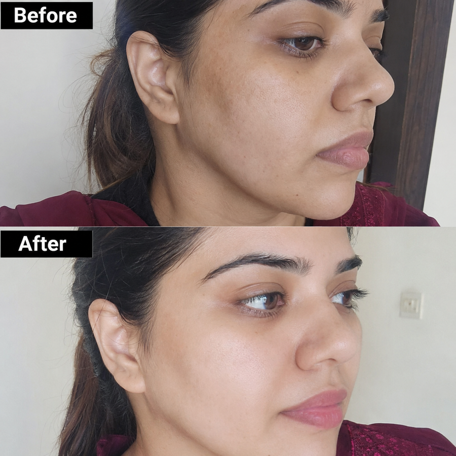 Wow Ubtan Powder | Brightening Mask results