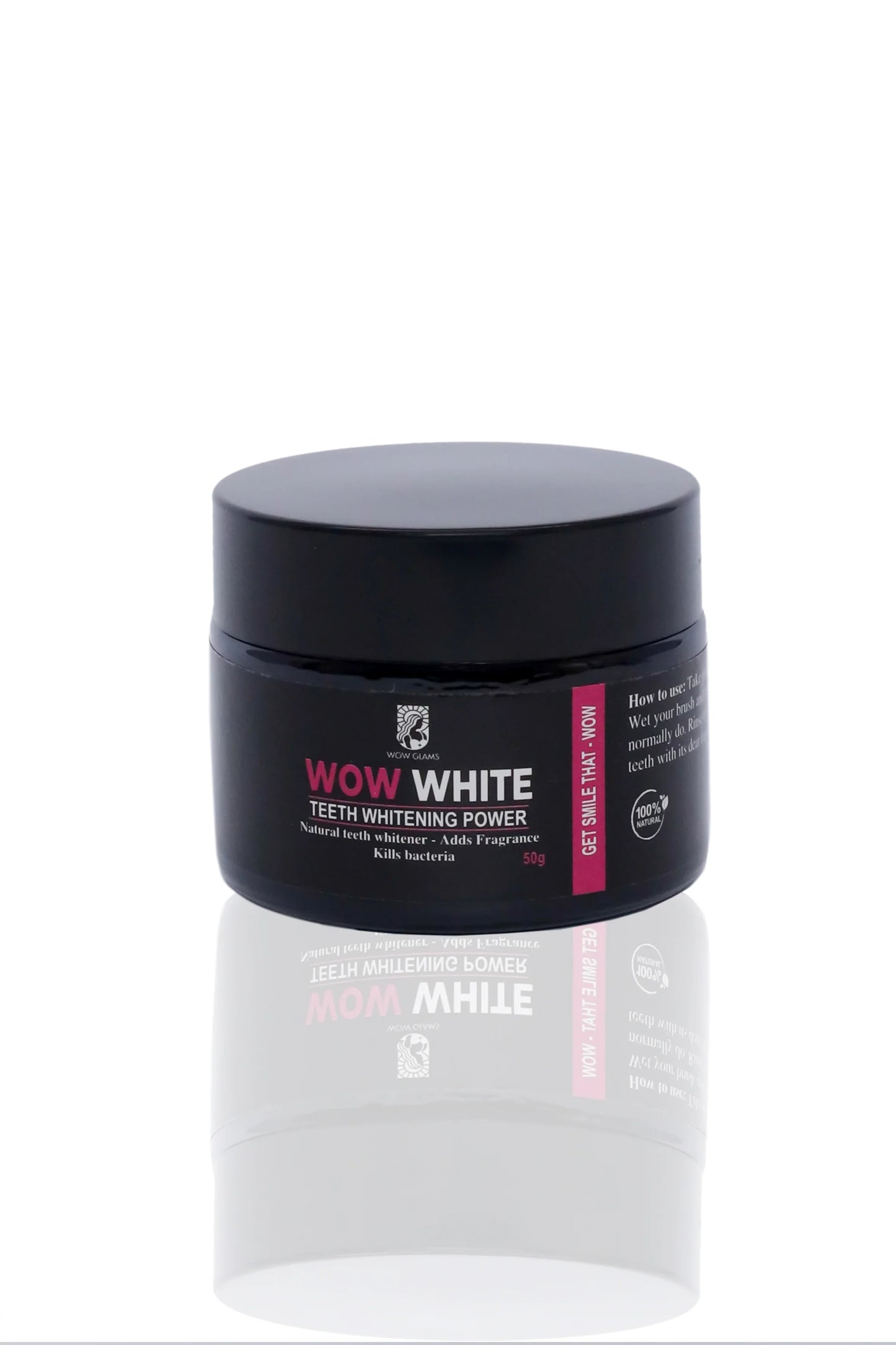 WOW WHITE Teeth Whitening Powder | Activated Charcoal Powder - Wow Glams