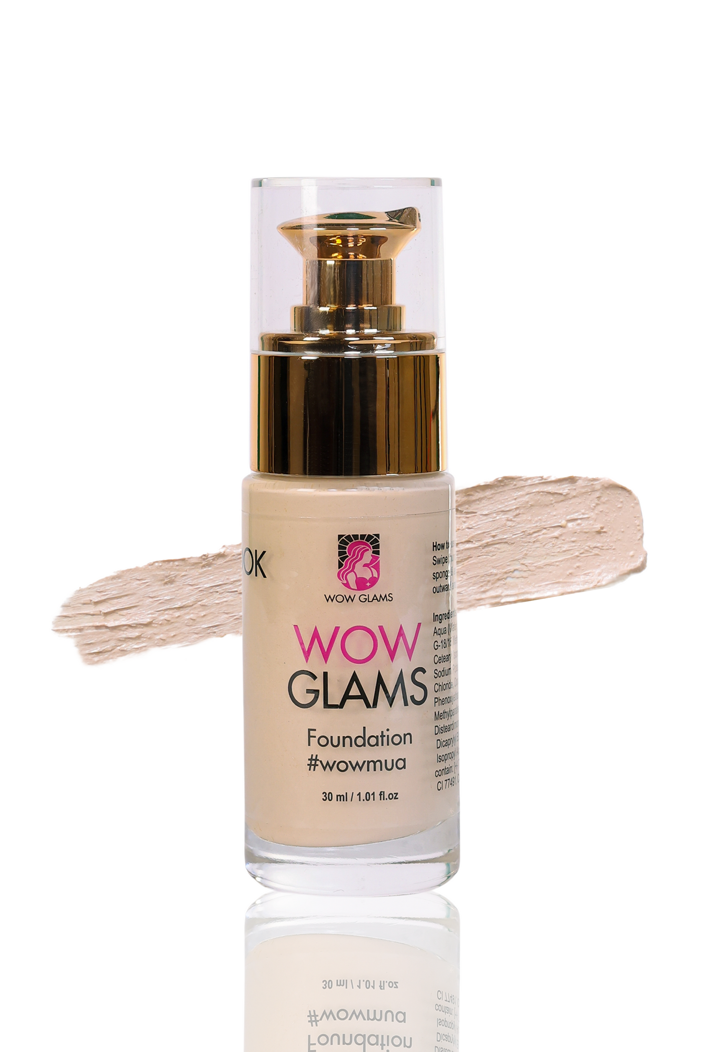 WOWLOOK Foundation - W1 Ivory Shade Foundation | Porcelain - Ivory - Wow Glams