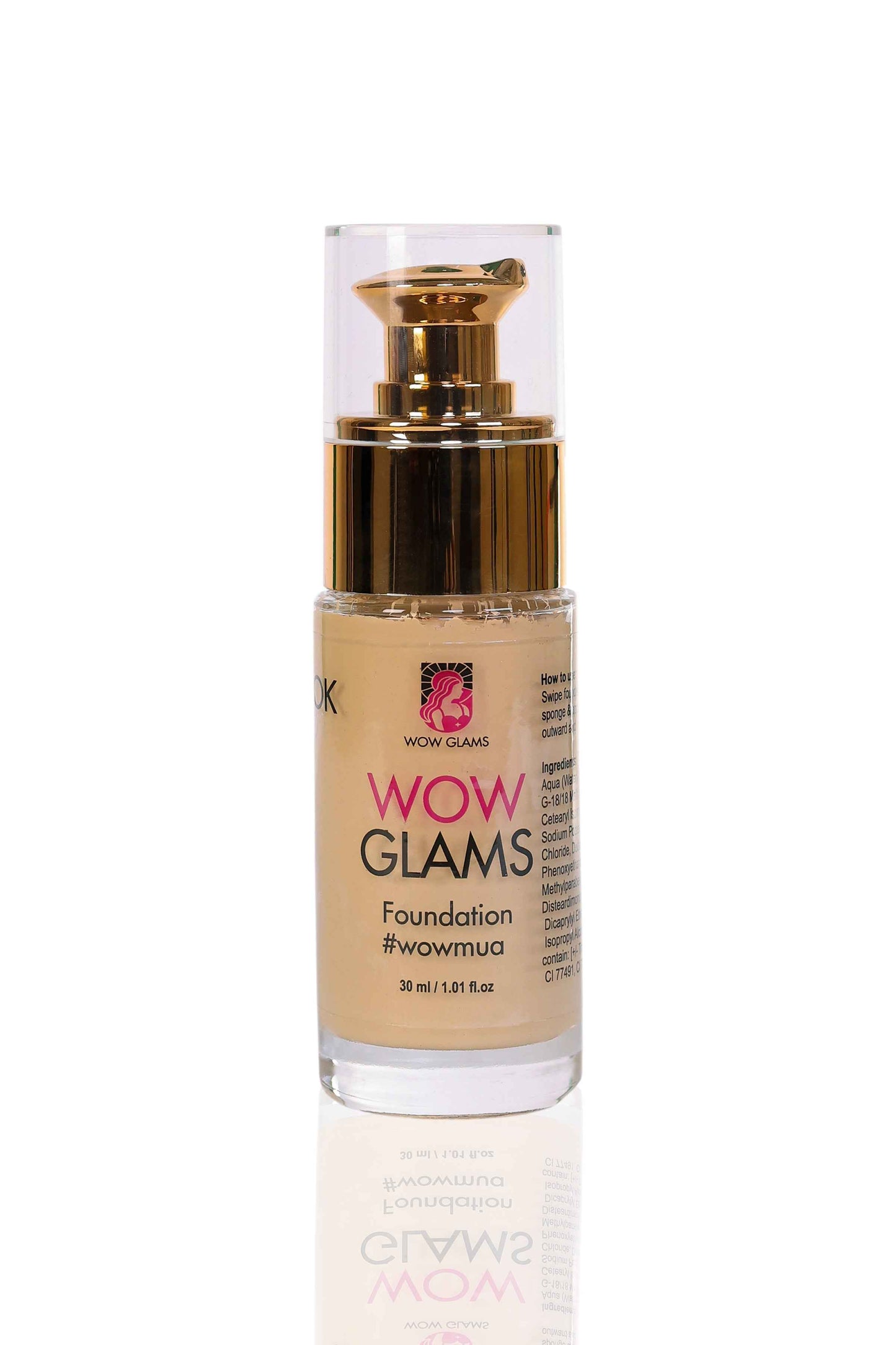 WOWLOOK Foundation - W5 NB2 FS38 Shade Foundation | Golden Honey - Almond - Wow Glams