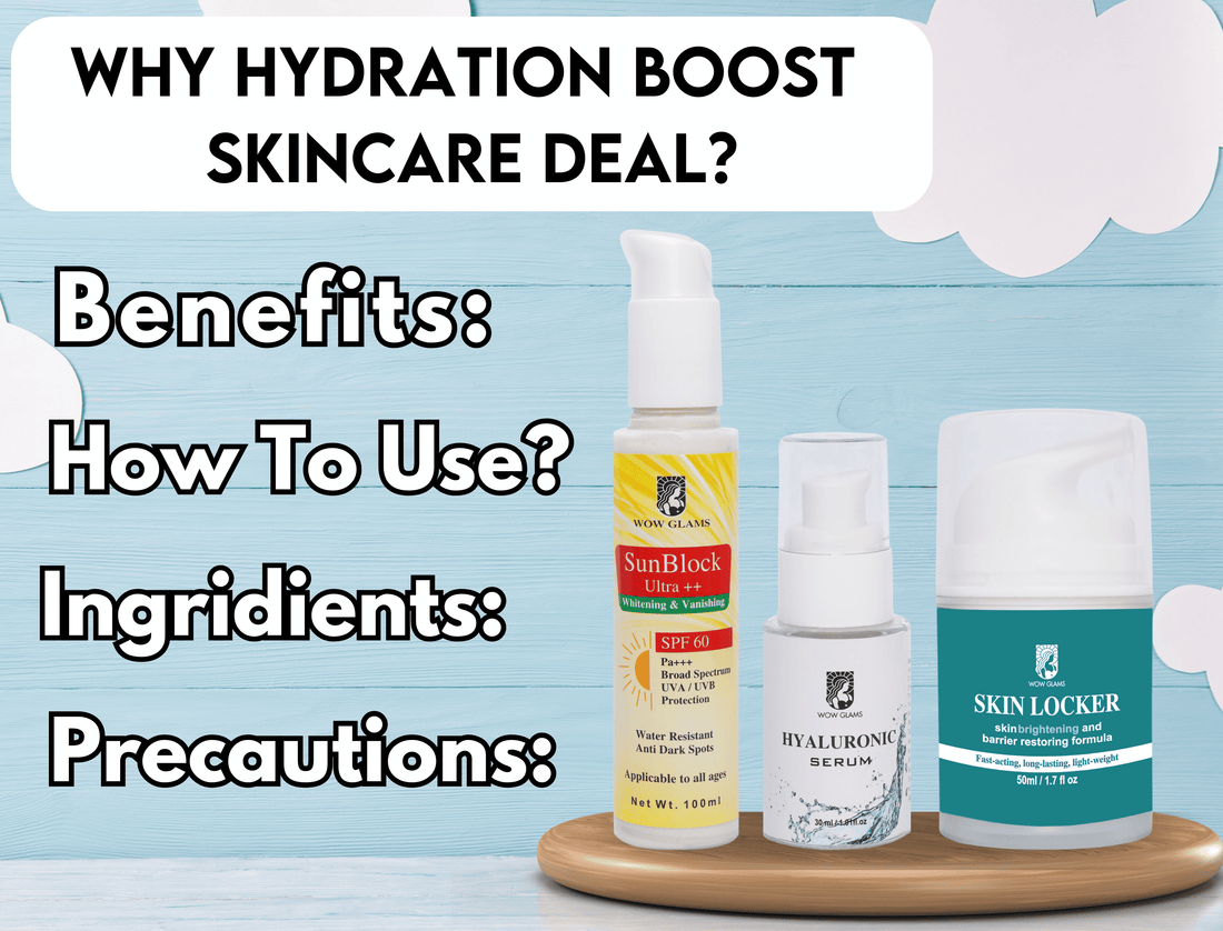 Wow Glams Hydration Boost Skincare Deal - 100% Organic Skincare Hydration Defense Deal