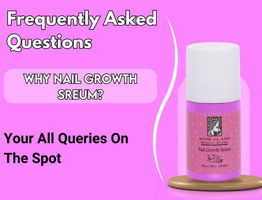 Jar of Wow Glams Nail Growth Serum with benefits and results, 100% organic, 25ml