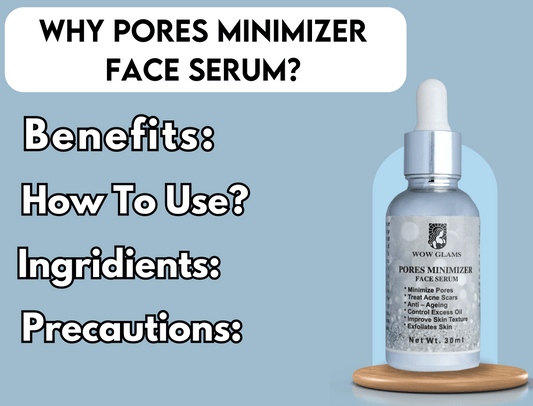 wow glams niacinamide serum, best serum for open pores in Pakistan, pore minimizing serum.