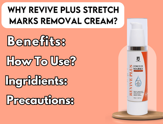 Wow Glams REVIVE Plus Stretch Marks Removal Cream - 100% Organic Stretch Marks Removal Cream