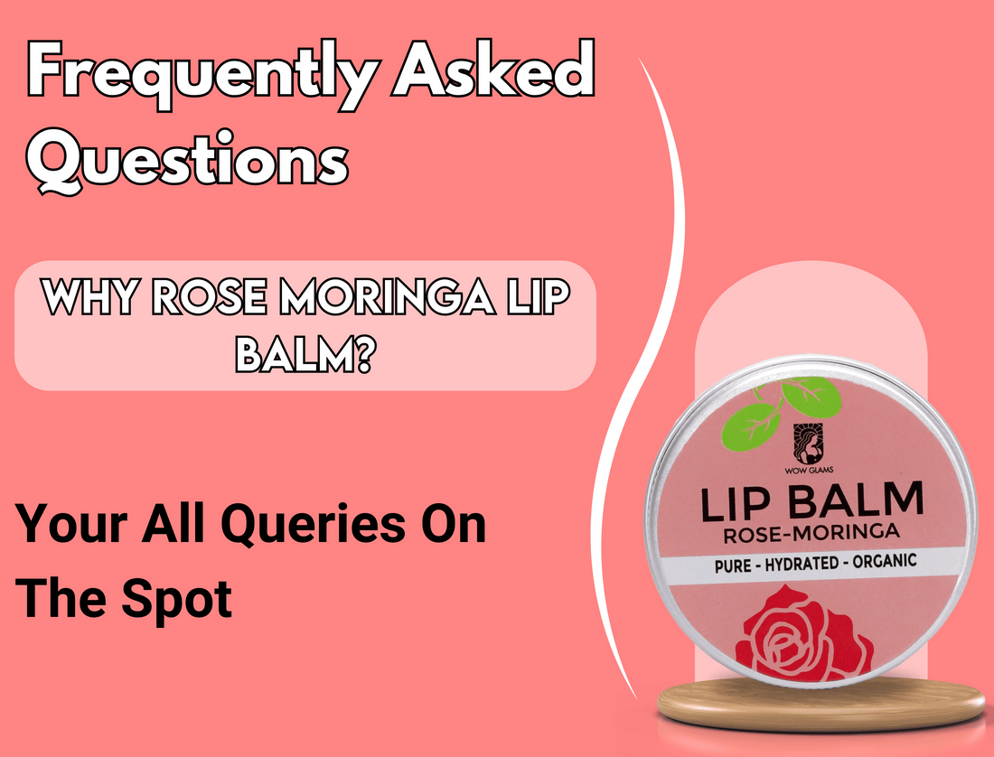 best lip balm in Pakistan, Wow Glams rose moringa lip balm for dark lips, lip balm for dry lips, lip balm for smokers