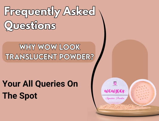 Wow Glams WOWLOOK translucent loose powder, translucent setting powder for makeup