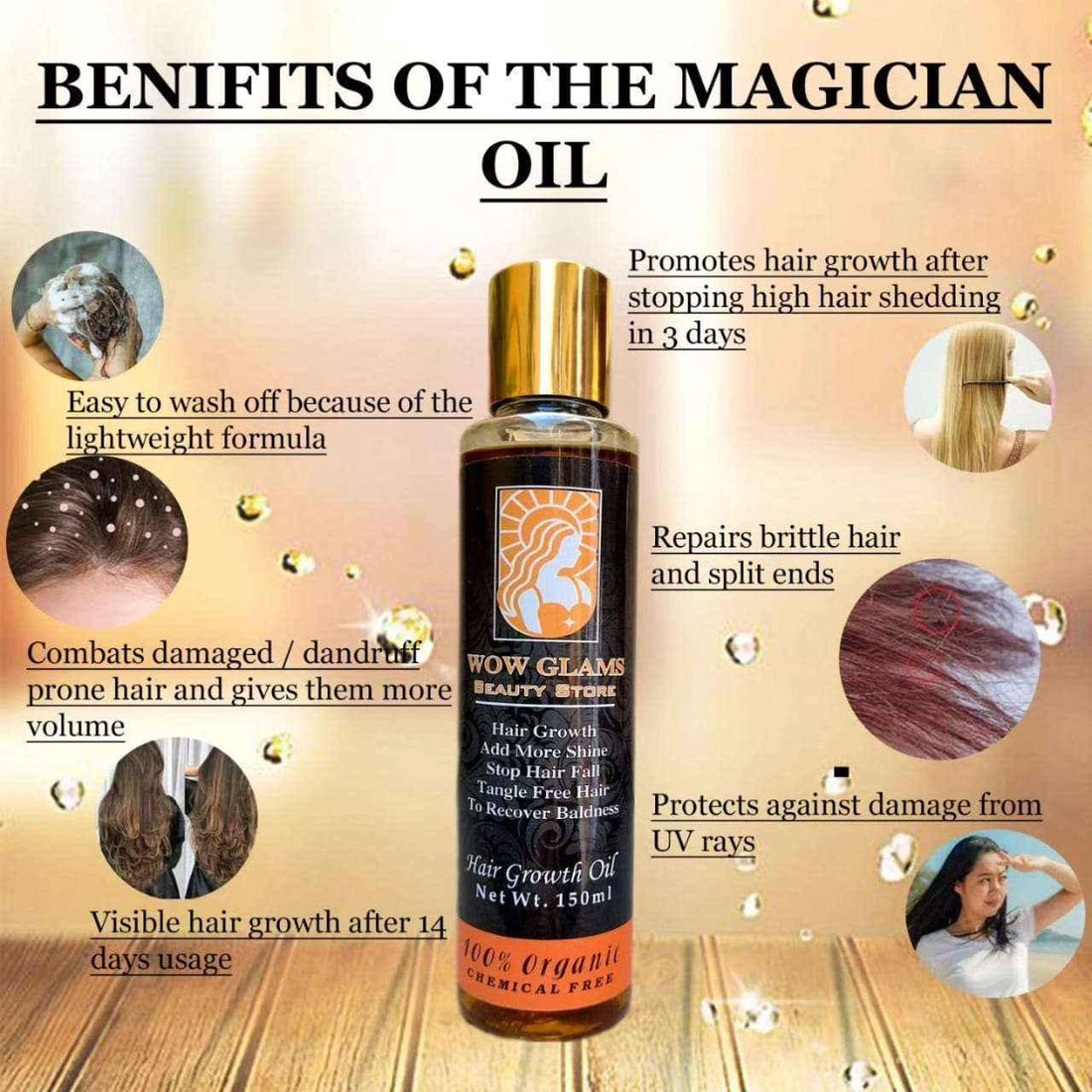 Hair Food Oil | 16 Oils Blend Hair Growth Oil - Wow Glams
