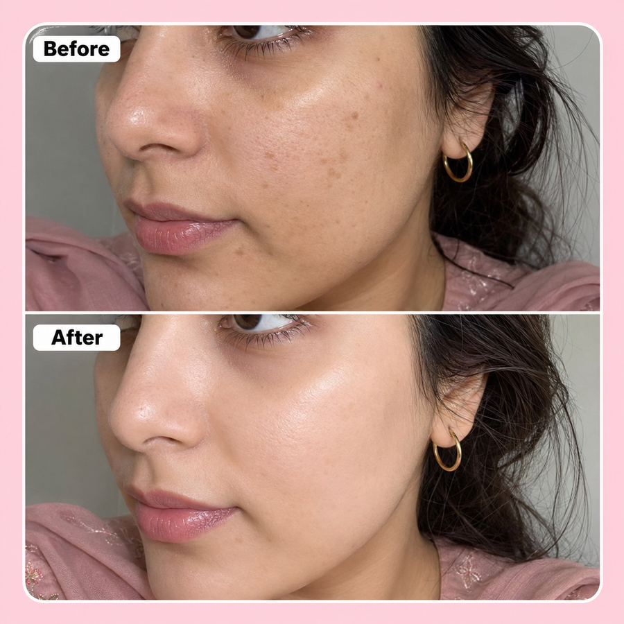 LURE Brightening Cream results