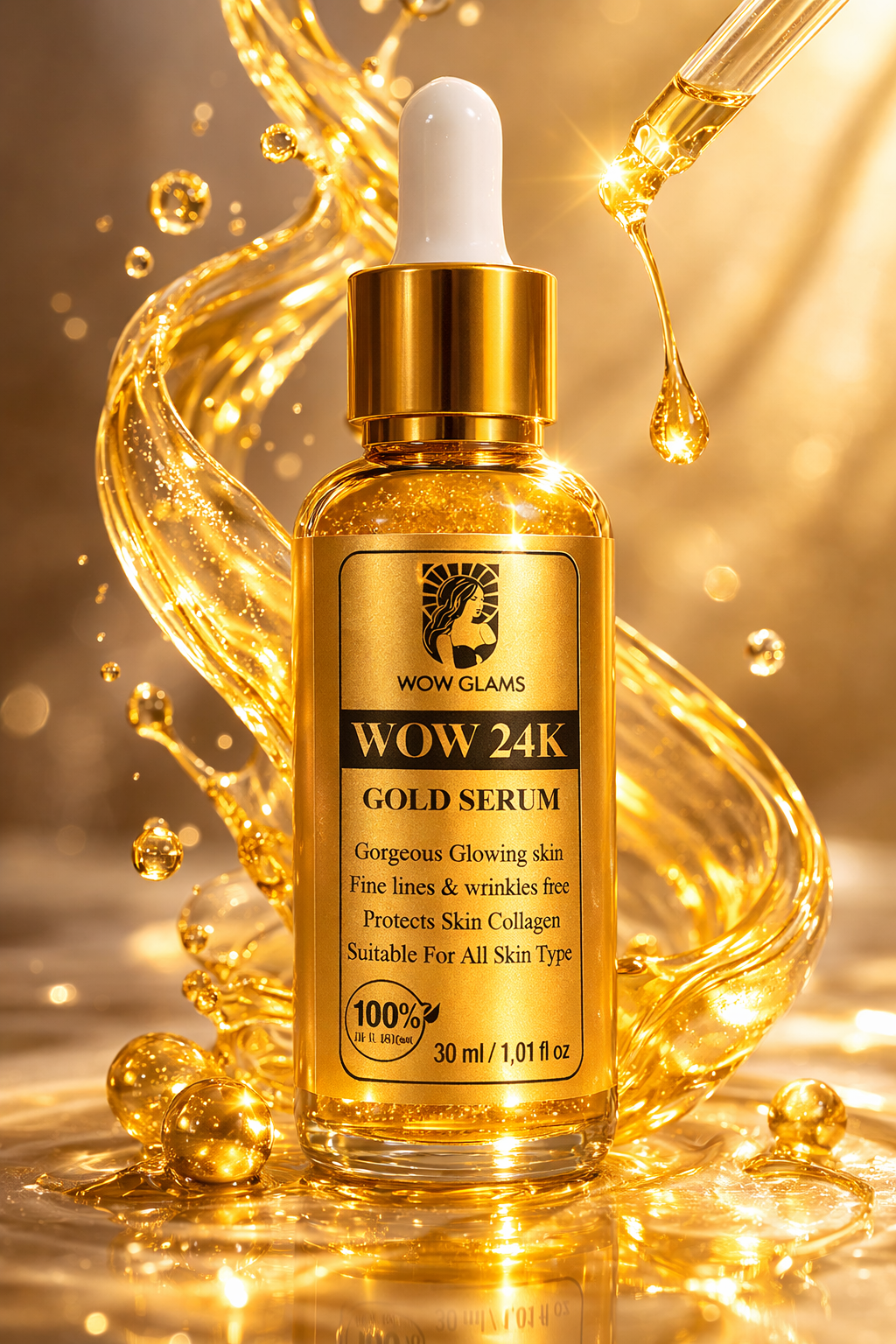 24k gold serum, 24k gold serum ampoule, gold serum benefits, serum whitening gold, best face serum in pakistan