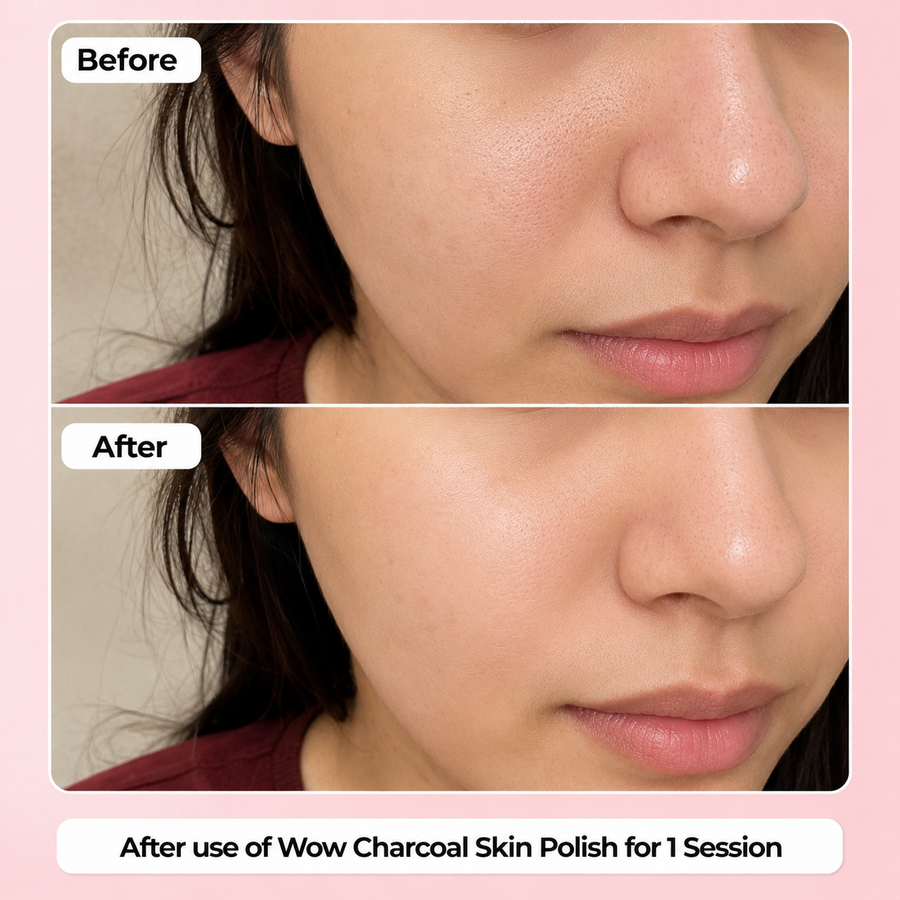 Charcoal Skin Polish | Skin Polishing results
