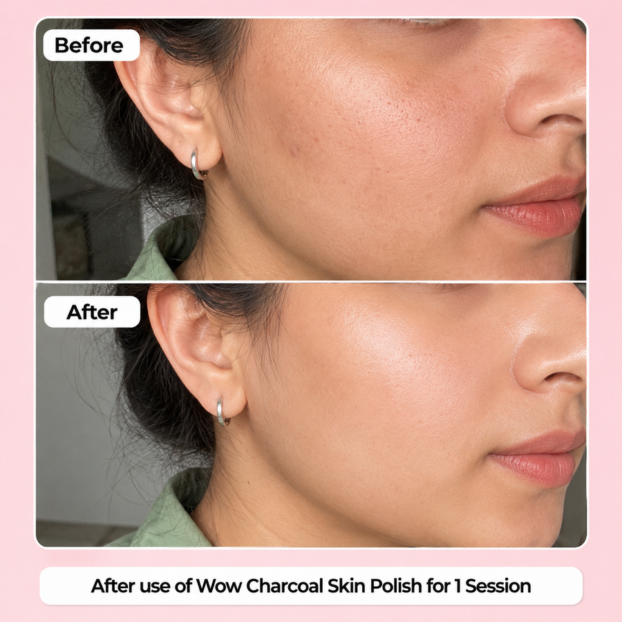 Charcoal Skin Polish | Skin Polishing results
