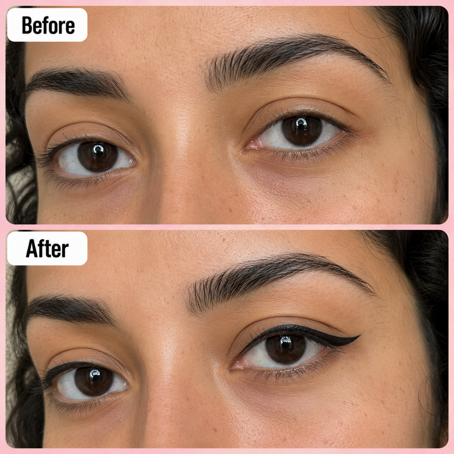 Wow Black Matte Eye Liner | Wow Cake Liner results
