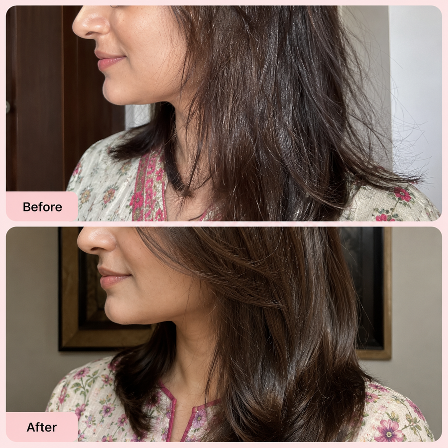 Bomb Shell Hair Serum | 2% Argan Oil results