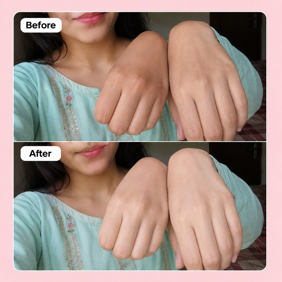 Hand & Foot Brightening Cream results