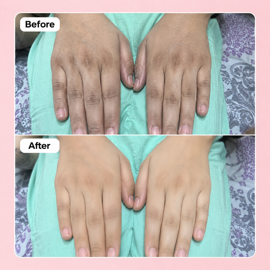 Hand and Foot Brightening Scrub results