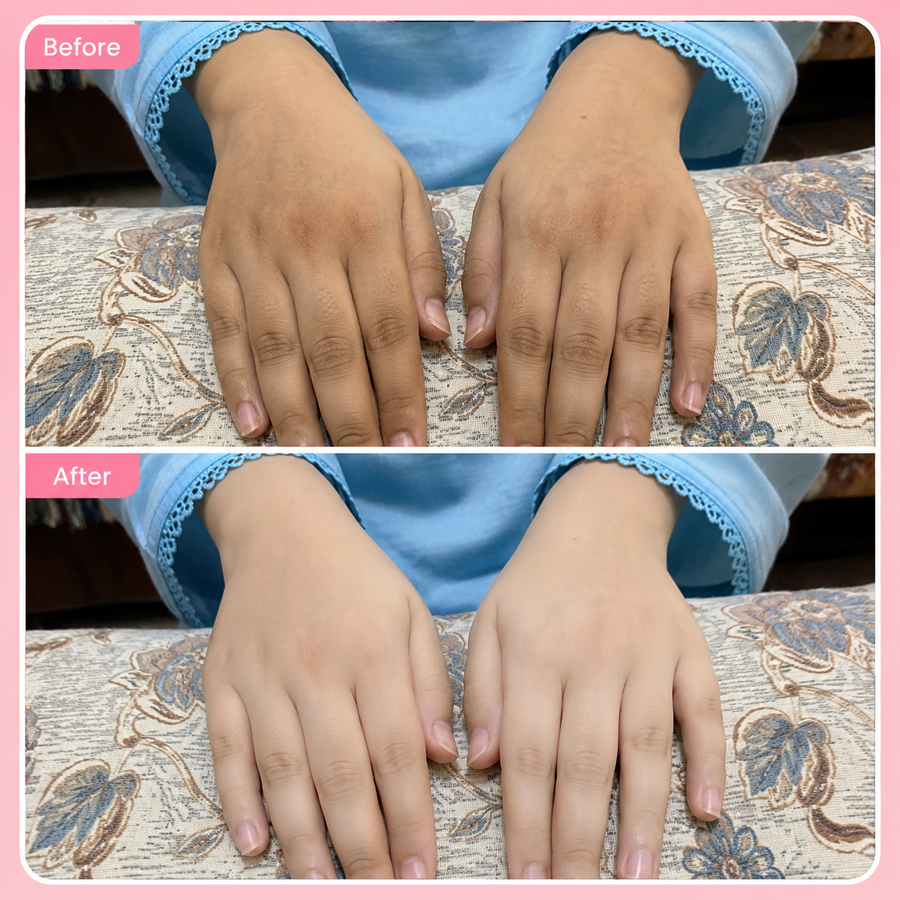 Hand and Foot Brightening Scrub results
