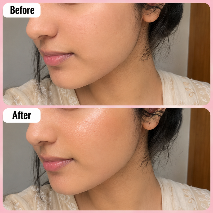 Bronze Shade Highlighter Makeup results