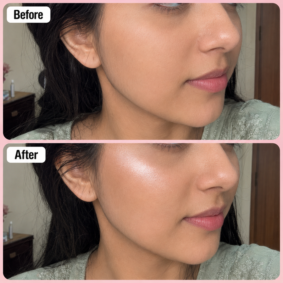 Pearl Shade Highlighter Makeup results