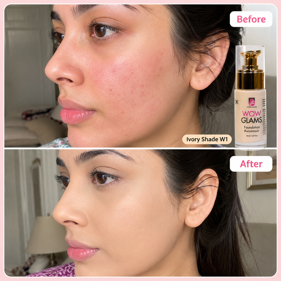 WOWLOOK Foundation - W1 Ivory Shade Foundation | Porcelain - Ivory results