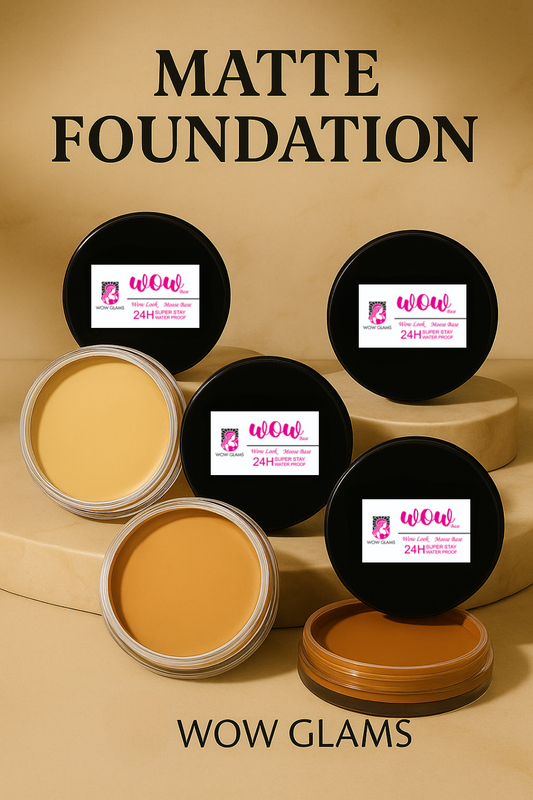 Wow Matte Foundation, Moose Base Foundation, Compact Powder Foundation, Professional Foundation