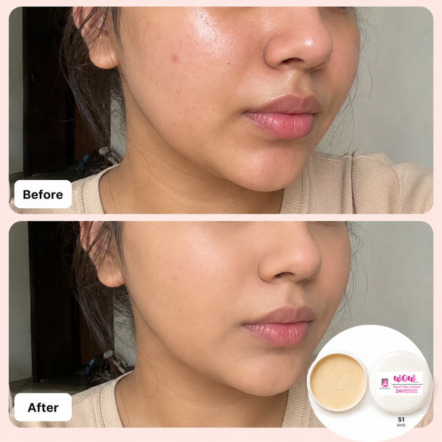 Wow S1 45 Shade Powder Foundation – Mineral Base Makeup results