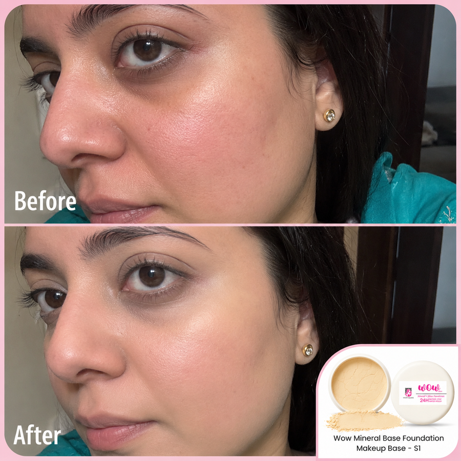Wow S1 45 Shade Powder Foundation – Mineral Base Makeup results