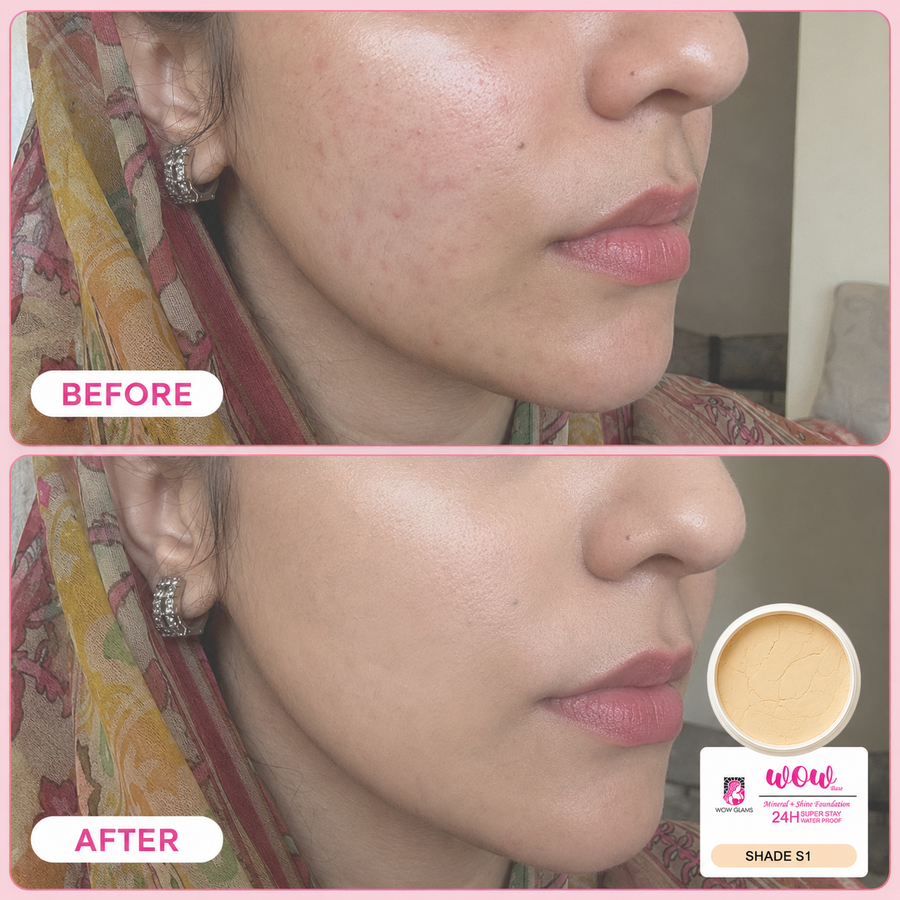 Wow S1 45 Shade Powder Foundation – Mineral Base Makeup results