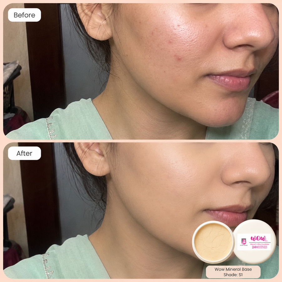Wow S1 45 Shade Powder Foundation – Mineral Base Makeup results
