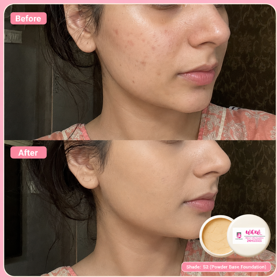 Wow S2 38 Shade Powder Foundation – Mineral Base Makeup results