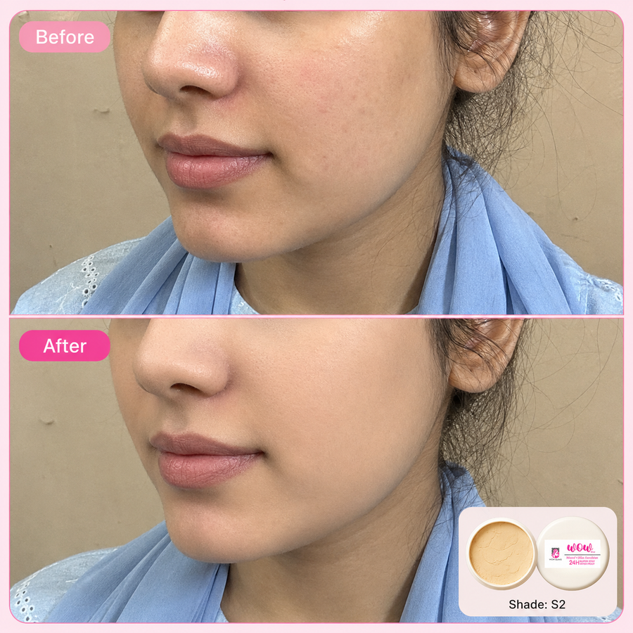 Wow S2 38 Shade Powder Foundation – Mineral Base Makeup results